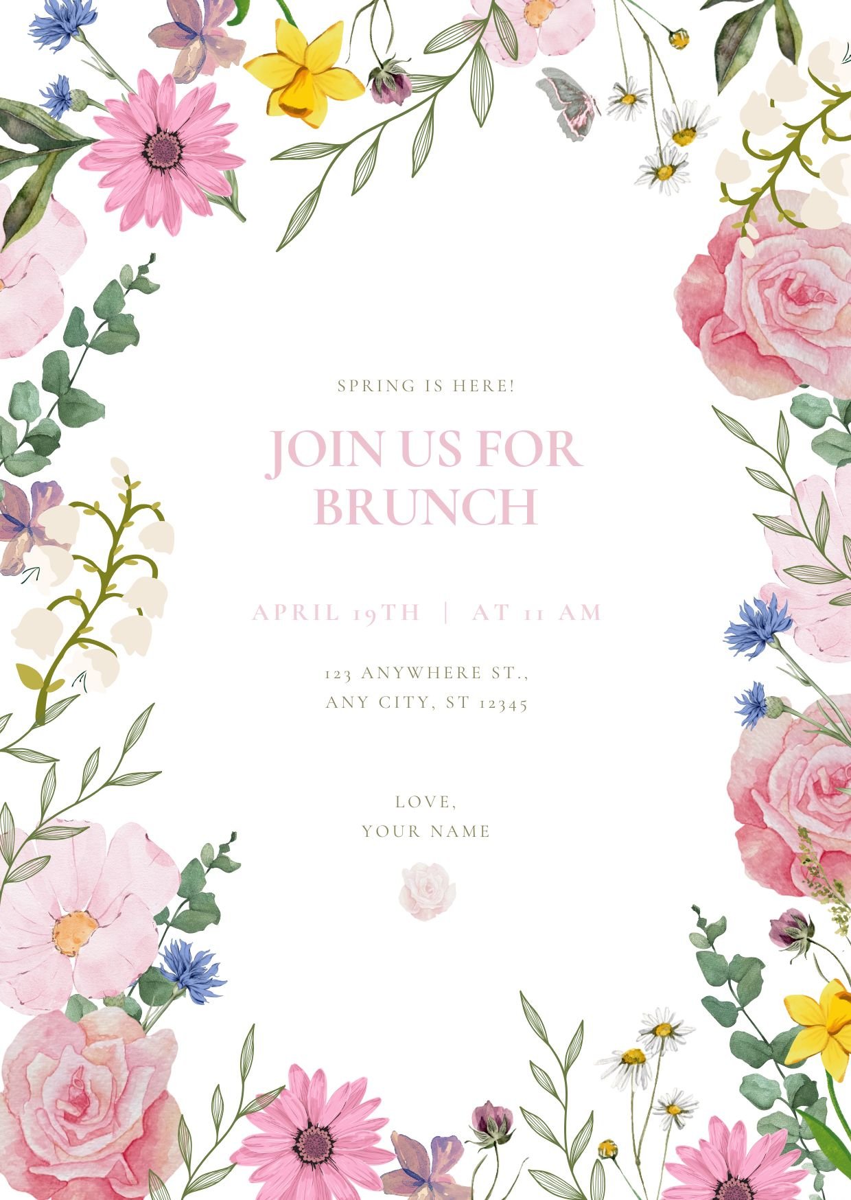 template pink brunch invite a6 1