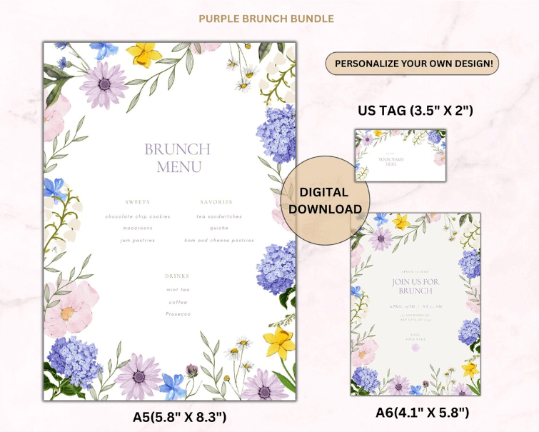 purple brunch bundle